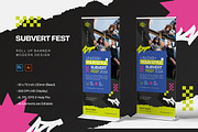 Subvert Fest - Roll Up Banner, a Print Template by StreaksideStd (Thumbnail 1 of 3)