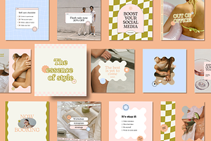 Aesthetic Instagram Post Template, a Social Media Template by Mila Estudio