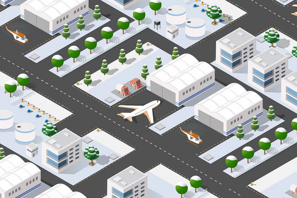 Seamless pattern Isometric 3D city, a Technology Illustration by AlexZeL (Photo 2 of 5)