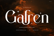 Gafren Elegant Serif Font, a Serif Font by Graphicxell (Thumbnail 1 of 8)