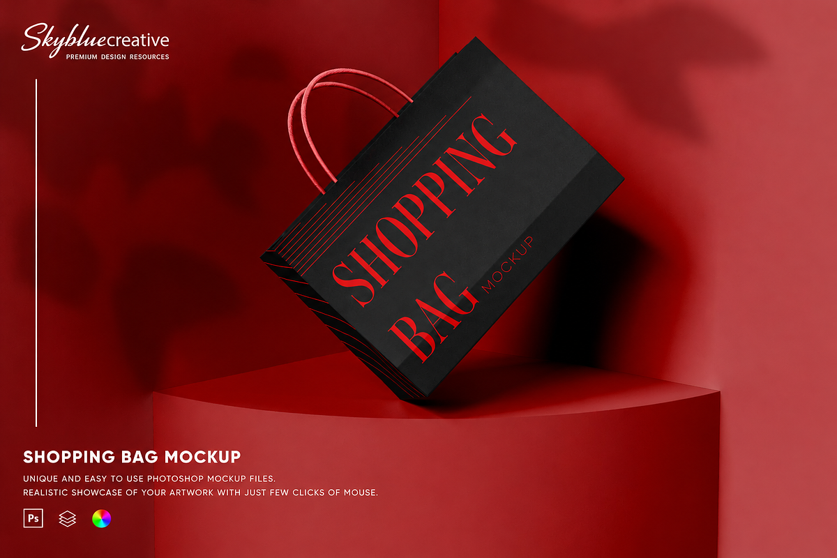 Shopping Bag Mockup, a Packaging Mockup by skybluecreative (Photo 1 of 2)