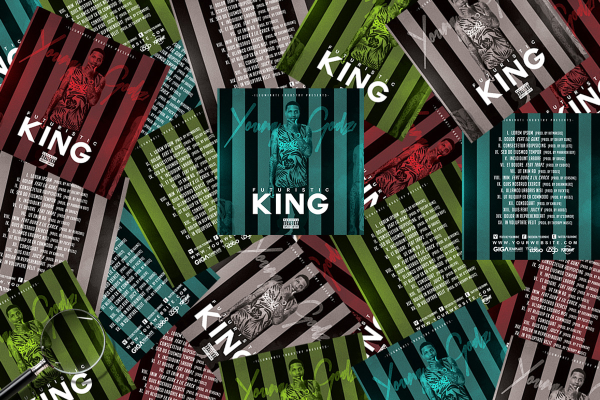 Futuristic King | Cover Template, a Flyer Template by GIGA-TEMPLATE (Photo 2 of 7)