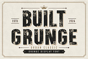 Built Grunge - Distressed Font, a Sans Serif Font by Limited.studio (Thumbnail 1 of 6)