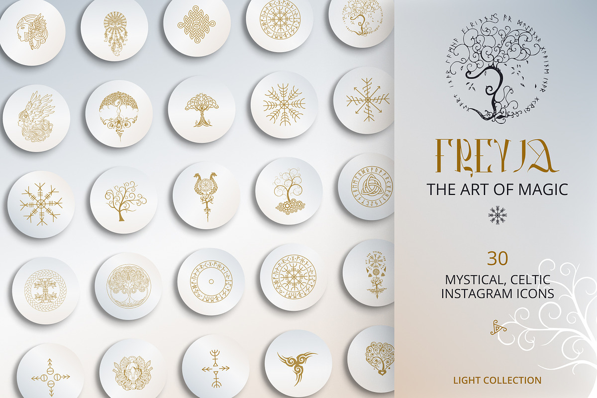 Celtic, Mystic Instagram Story Icons, a Social Media Template by Under My Cozy Roof (Photo 1 of 5)