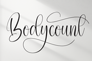 Bodycount | Script Font, a Handwritten Font by Scratchones (Thumbnail 1 of 9)