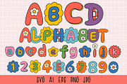 Floral letters and numbers cartoon, an Illustration by NataKa (Thumbnail 1 of 7)