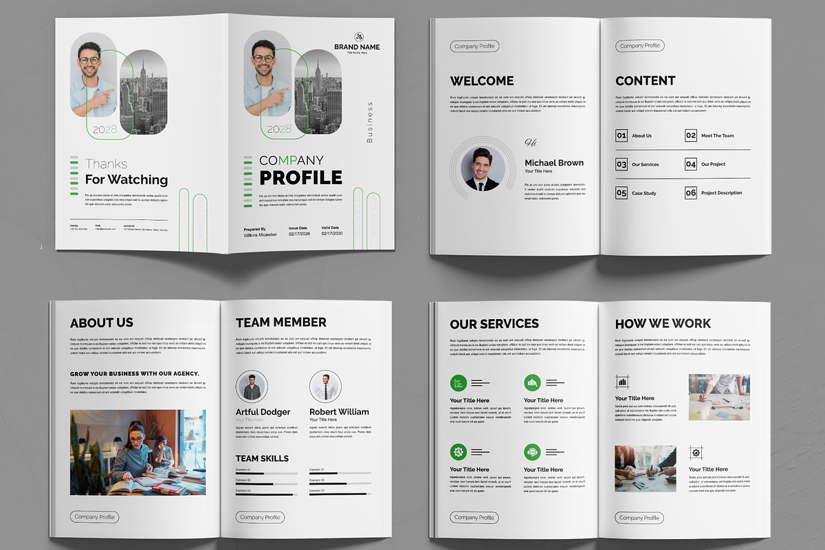 Company Profile Design Layout, a Brochure Template by MightyDesign (Photo 3 of 6)
