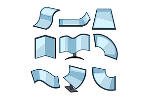 Flexible screen technology, a Technology Illustration by pikepicture