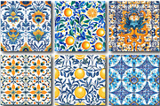 Mediterranean Tiles Italian Pattern, a Pattern Graphic by designcity5 (Thumbnail 2 of 5)