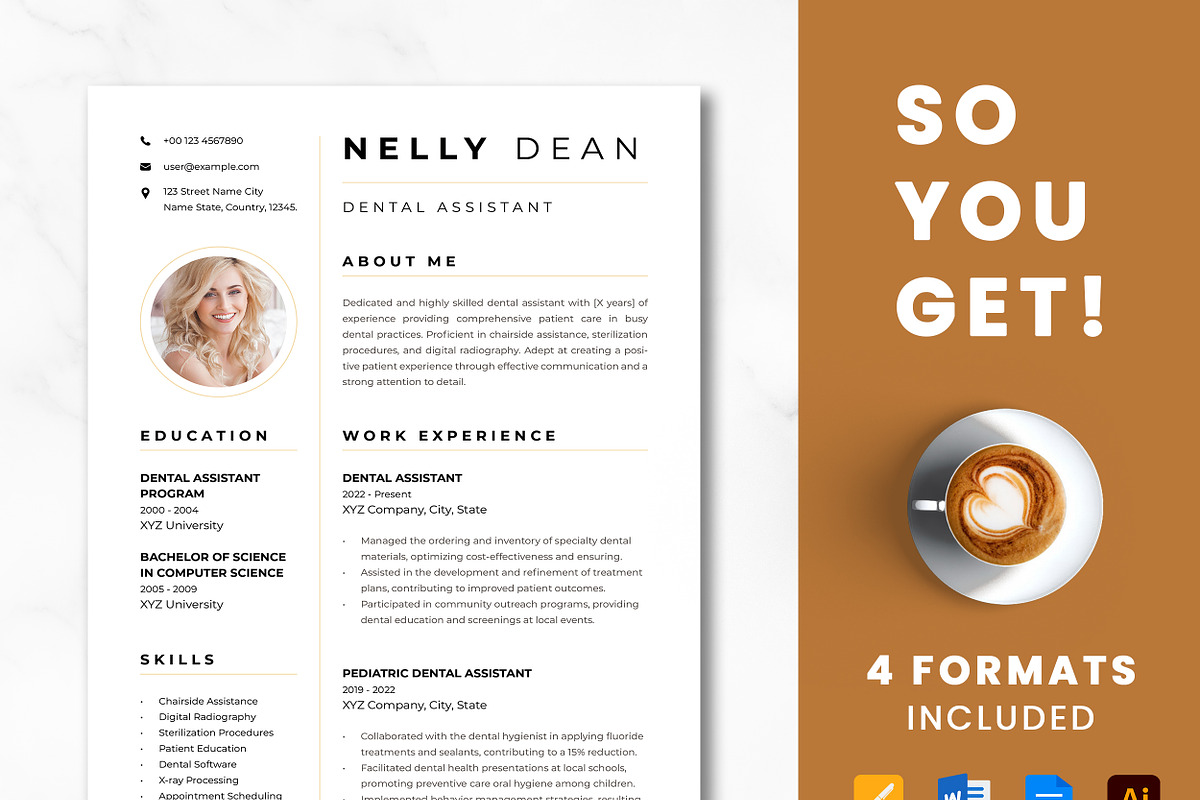 Dental Assistant Resume Template preview 8