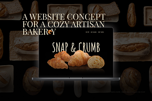 Bakery Website Template - Figma, a Landing Page Template by Darzzya