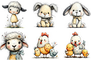 Watercolor Rustic Easter Clipart, an Illustration by Sublimation Artist (Thumbnail 7 of 7)