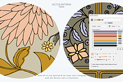 ArtDeco Floral Patterns, a Pattern Graphic by angelainthefields (Thumbnail 12 of 13)