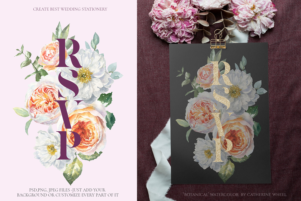 Watercolor Botanical Florals, a Decorative Illustration by Catherine Wheel (Photo 34 of 43)