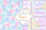 Gymnastics Basic Digital Papers, a Pattern Graphic by Masha  Studio (Thumbnail 5 of 7)