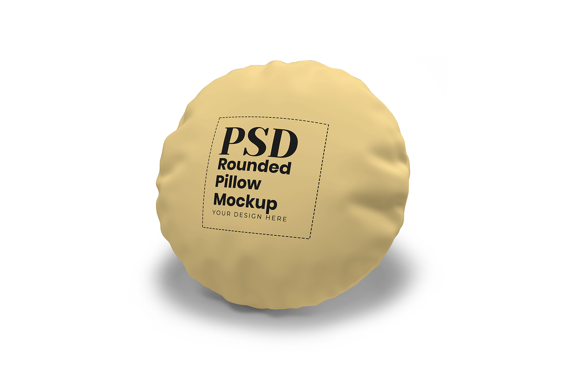 Rounded Pillow Mockup, a Product Mockup by DigitAuras (Photo 2 of 3)