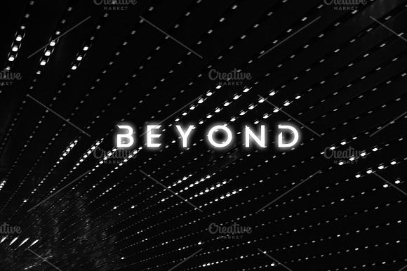 BEYOND - modern sans serif font preview 5