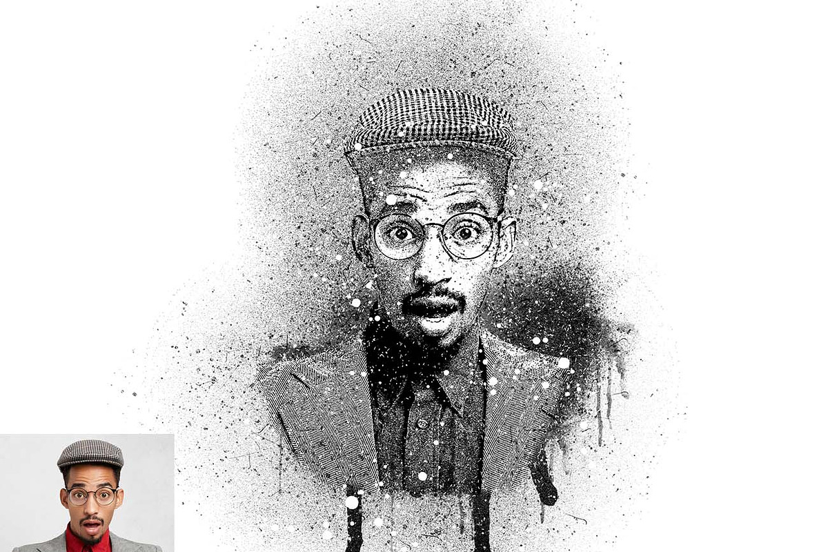 Grunge Spray Paint Photoshop Action, a Brushes & More by Studio Retouch (Photo 7 of 11)