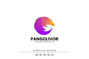 Gradient Modern Pangolin Logo Design, a Branding & Logo Template by Artnivora.Std