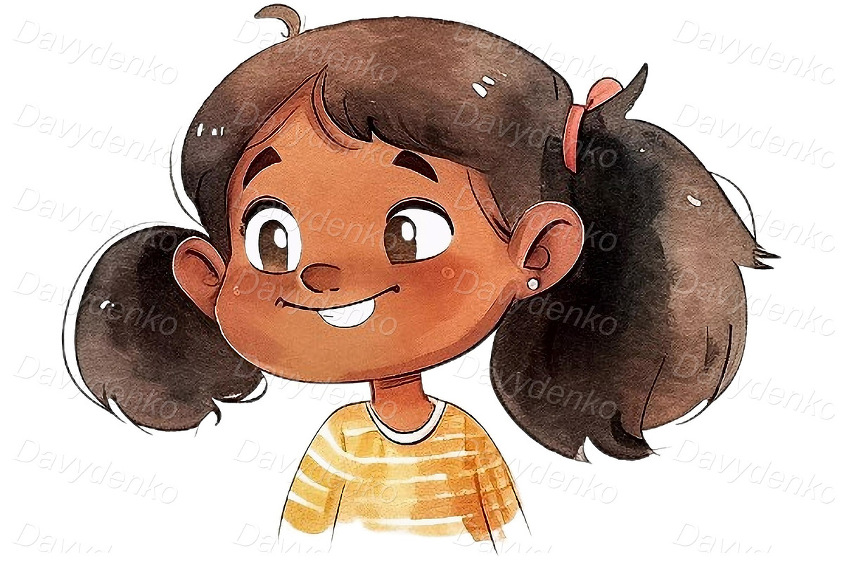Kids different facial expressions, a Person Illustration by Bubert Art (Photo 7 of 8)