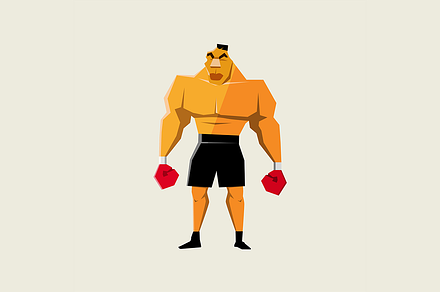 Mike Tyson Character Illustration