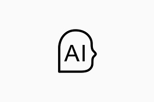 head human artificial logo, a Branding & Logo Template by VASTARD STUDIO
