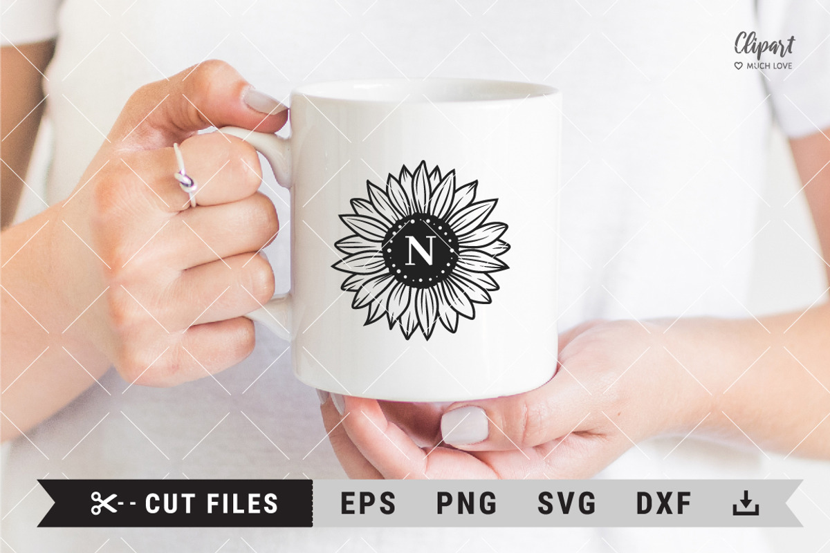 Sunflower Clipart, Sunflower SVG, an Illustration by ClipartMuchLove (Photo 5 of 9)