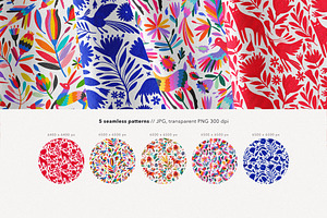 Otomi Mexican Traditional Patterns 2