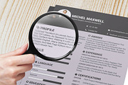 Clean Resume/CV design Template, a Resume Template by designvillage (Thumbnail 9 of 13)