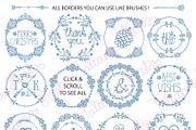Winter borders,wreath frames,decor, a Decorative Illustration by Tatianakost49 (Thumbnail 3 of 5)