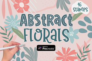 Abstract Floral Procreate Stamps