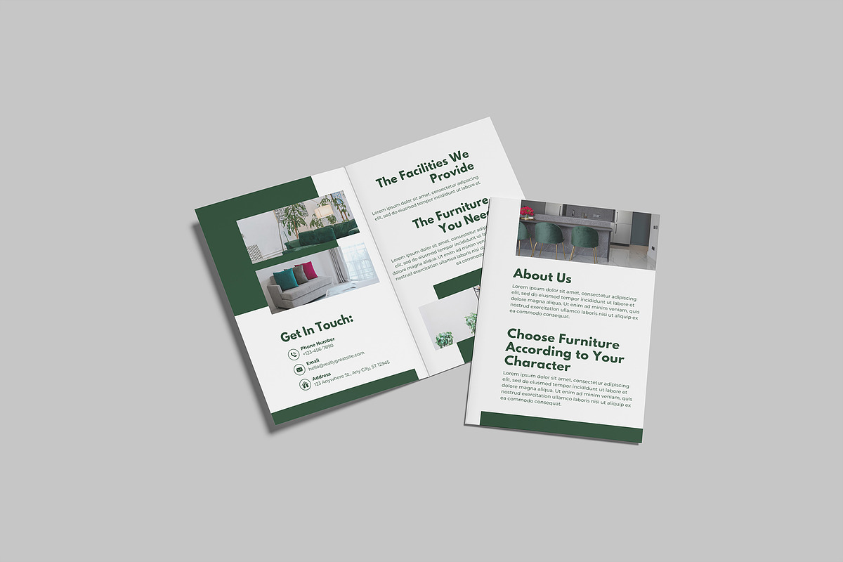 A4 Bifold Brochure Mockup, a Brochure Template by lamorastudio (Photo 4 of 11)