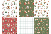 Cute Christmas Digital Papers, an Illustration by MockupWizard (Thumbnail 4 of 4)