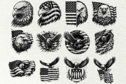Patriotic Eagle Flag Graphics, a Seasonal Illustration by DENIDigitalArtSudio (Thumbnail 6 of 9)