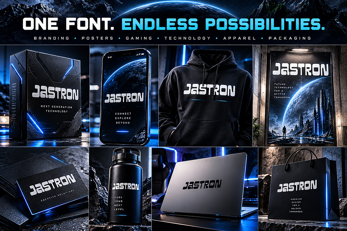 Jastron, a Sans Serif Font by Wow Magic (Photo 2 of 4)