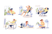 People working in heat set, a Person Illustration by Good Studio (Thumbnail 1 of 7)