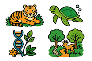 Colorful representations of wildlife, an Animal Illustration by ZinetroN