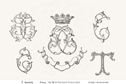 Antique Vintage Monogram Initial T, an Object Graphic by Antique Monograms (Thumbnail 1 of 4)