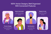 Animated Diversity Illustrations Art, a Person Illustration by Brickclay (Thumbnail 2 of 5)
