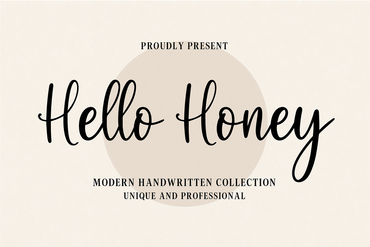 Hello Honey, a Handwritten Font by Aura Typeface (Photo 1 of 7)