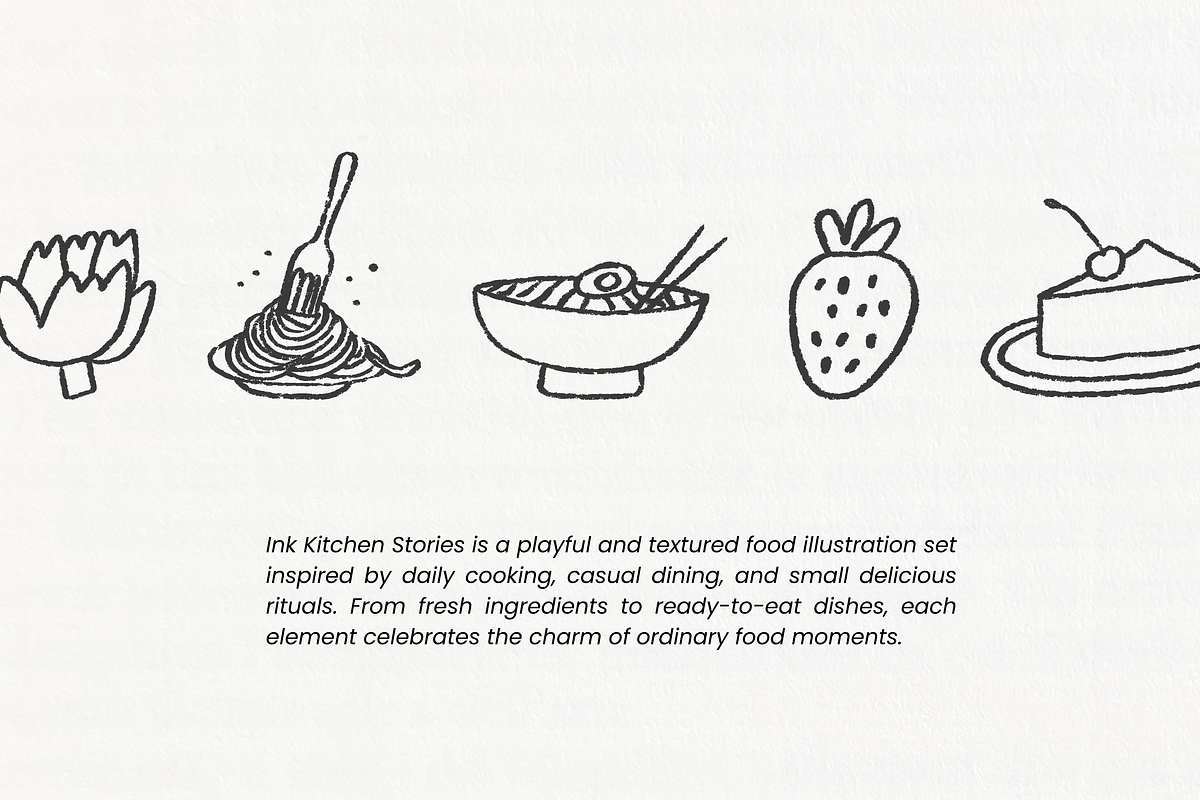 Ink Kitchen Stories: Food Collection, a Food Illustration by Veyla (Photo 2 of 12)