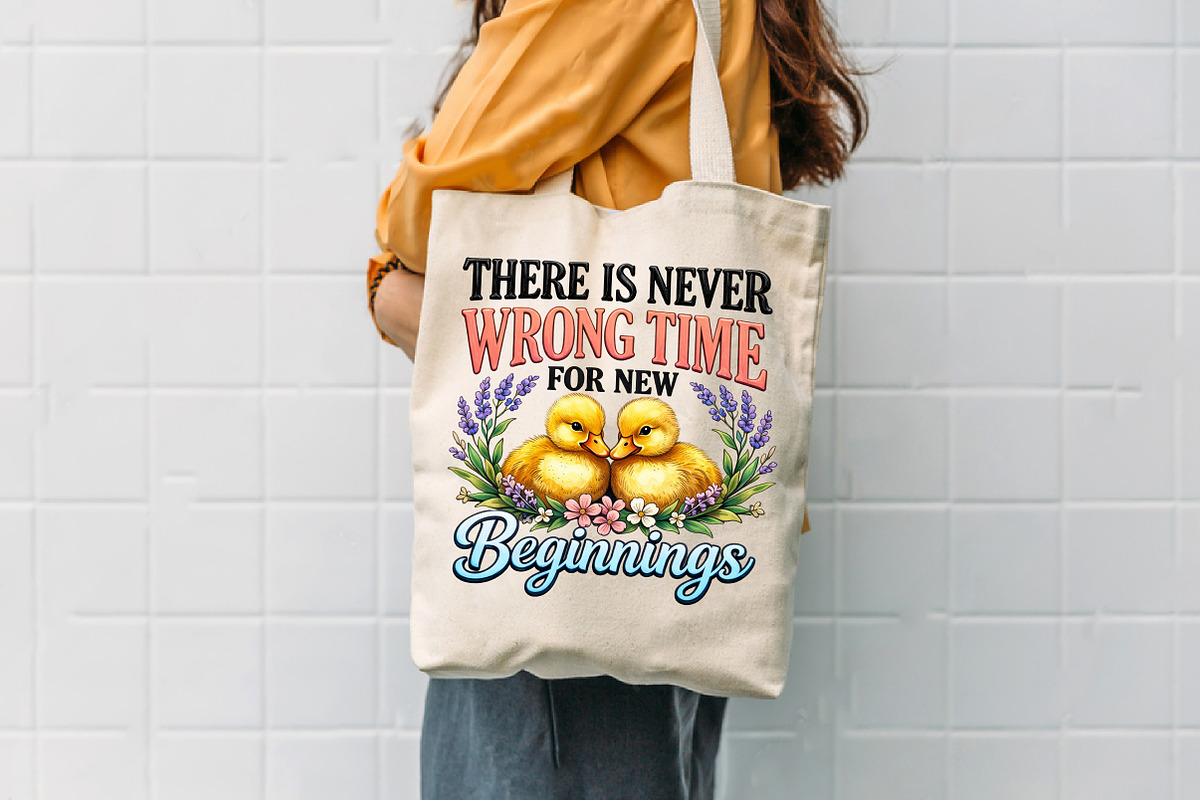 Spring Quote Duckling png, an Illustration by Designworld (Photo 5 of 5)