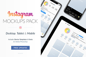 Instagram Social Media Mockups Pack