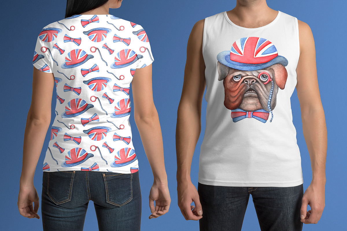 Watercolor British Bulldog, a Graphic by Otry Art (Photo 2 of 4)