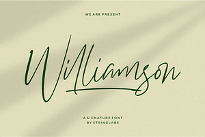 Williamson - Luxury Signature Font