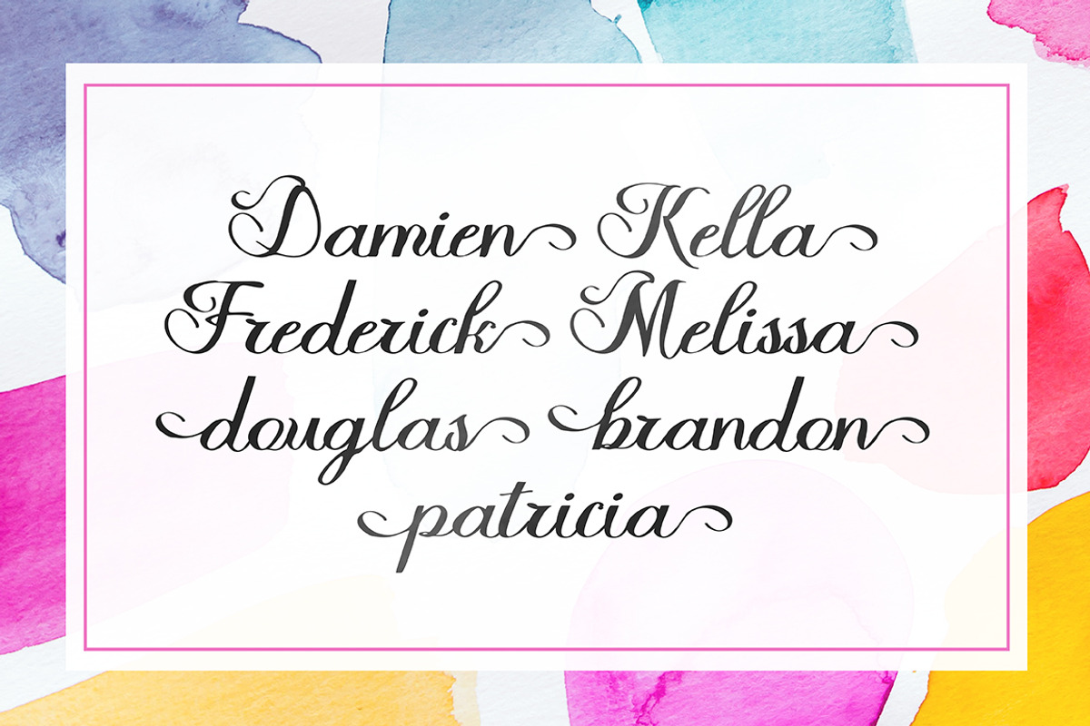 Halfesika Script preview 3