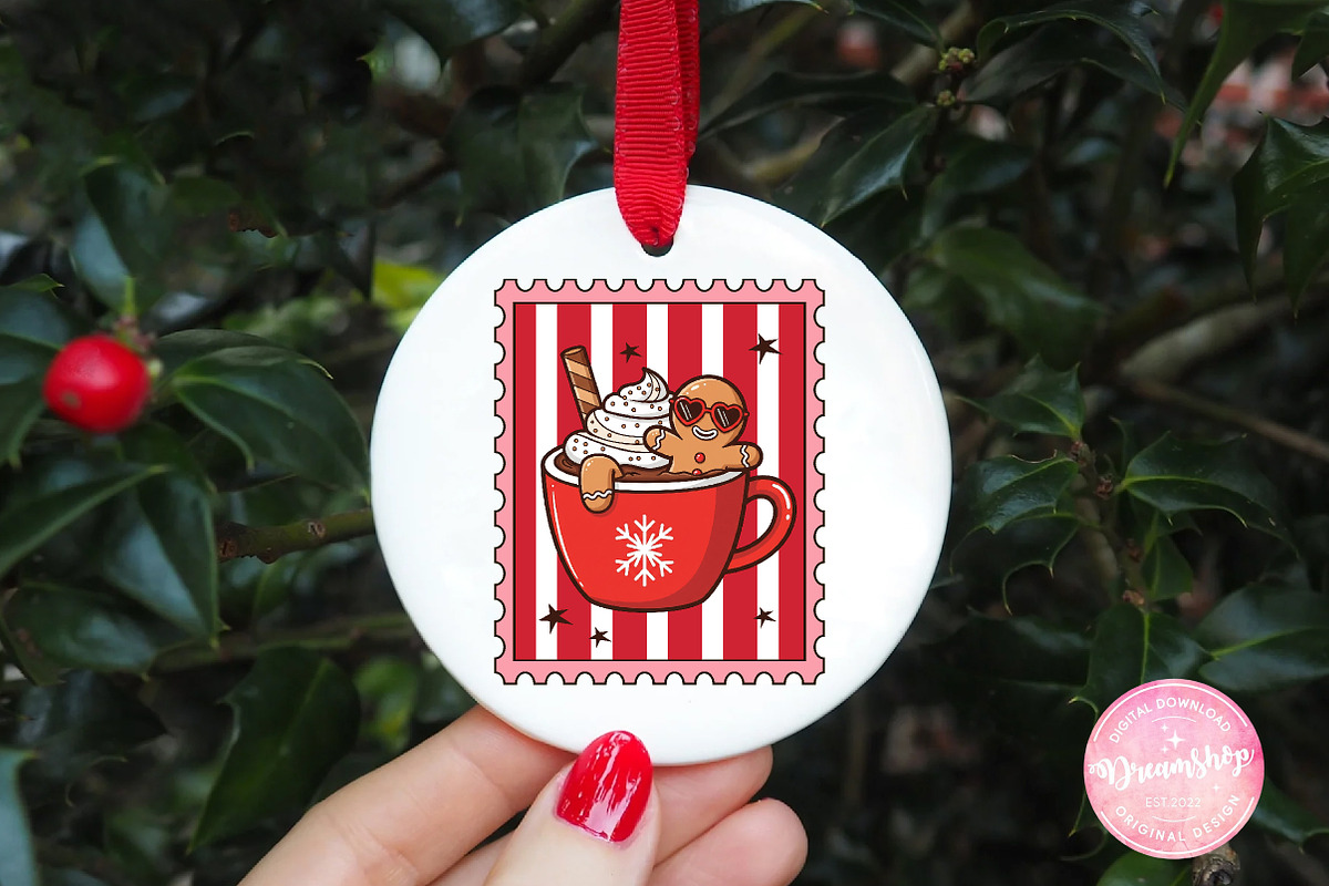 Christmas Hot Chocolate Coquette, an Illustration by CreationArt (Photo 2 of 4)