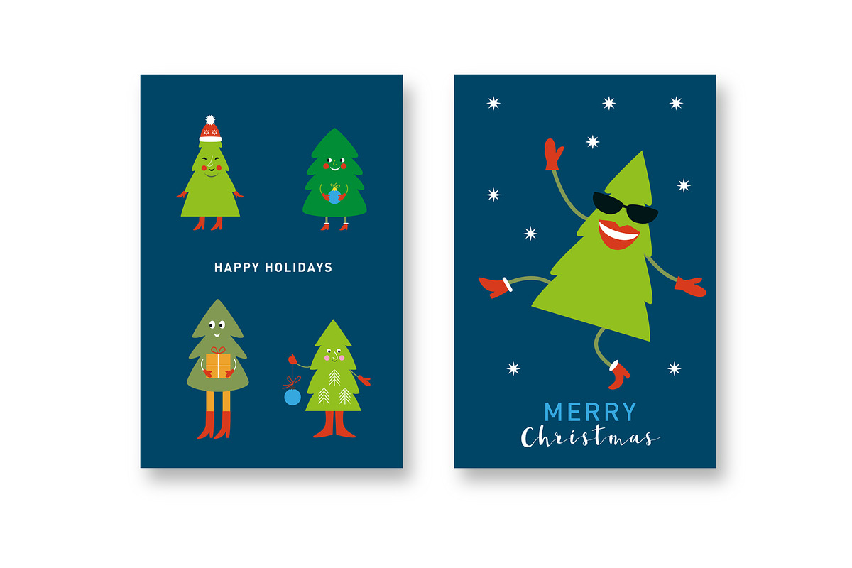 Funny Christmas Trees, a Seasonal Illustration by lenlis (Photo 4 of 4)