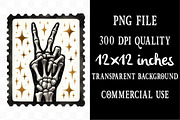 Cool Halloween Postage Stamps PNG, an Illustration by Designking (Thumbnail 4 of 4)