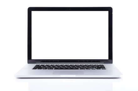 Laptop with blank screen stock photo containing laptop and blank